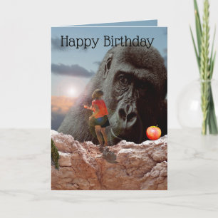 Sharing An Apple With A Gorilla, Card
