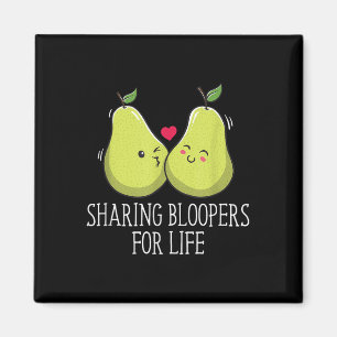 Sharing Bloopers For Life Wedding Funny Bride And  Magnet