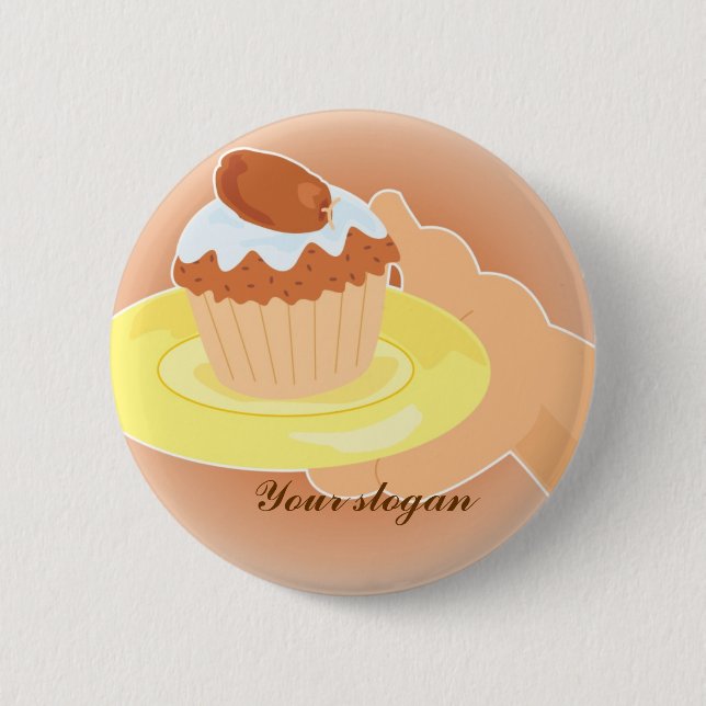 sharing / charity concept-1 6 cm round badge (Front)