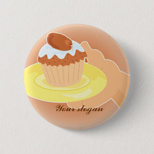 sharing / charity concept-1 6 cm round badge