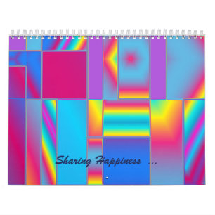 Sharing Happiness Abstract Fine Art Calendar