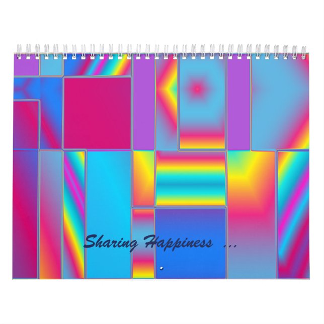 Sharing Happiness Abstract Fine Art Calendar (Cover)