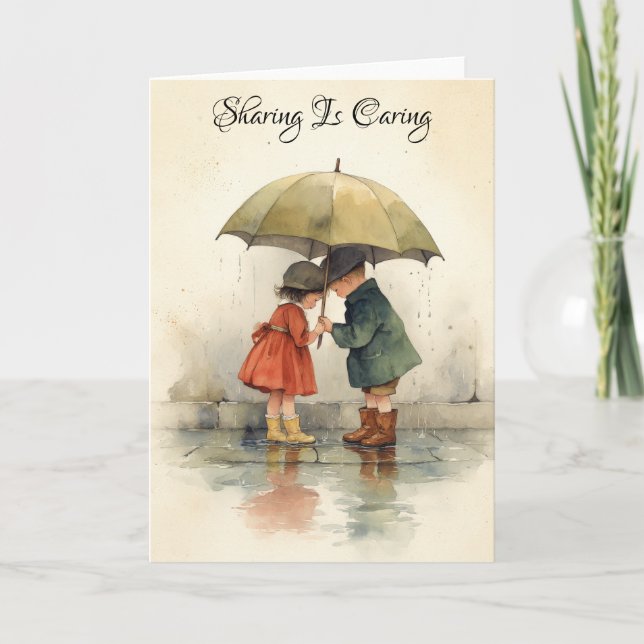 Sharing Is Caring Announcement (Front)