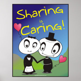 Sharing is Caring! Poster