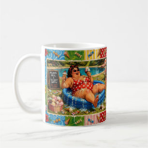 Sharing Is Highly Overrated - Self Denial Cartoon Coffee Mug