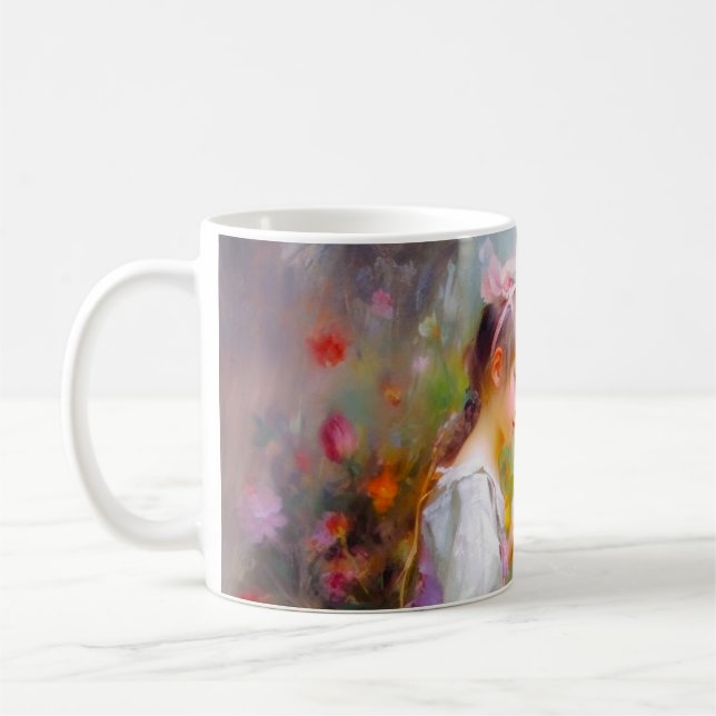 Sharing Roses and Friendship  Coffee Mug (Left)
