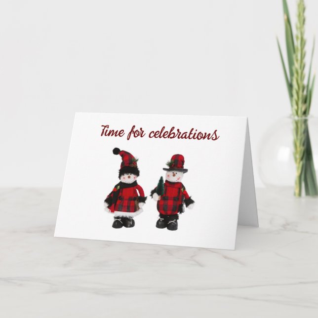 SHARING THE "HOLIDAYS" W/ "FAMILY & FRIENDS" CARD (Front)