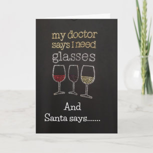 SHARING WINE WITH "YOU" THIS CHRISTMAS CARD