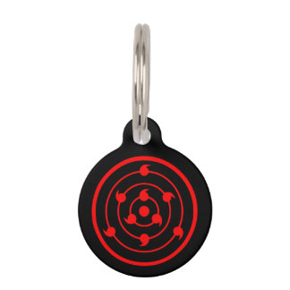 Sharingan Eyes Black Schlüsselanhänger Pet Tag
