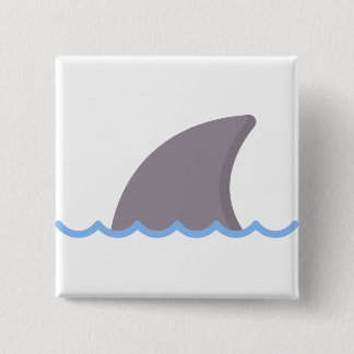 shark 15 cm square badge