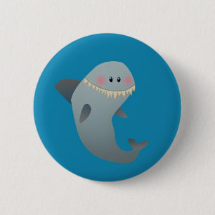 Shark 6 Cm Round Badge