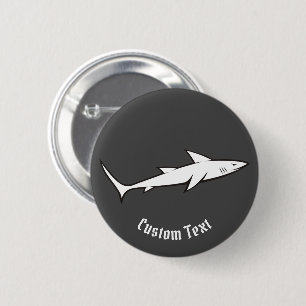 Shark 6 Cm Round Badge