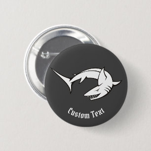 Shark 6 Cm Round Badge