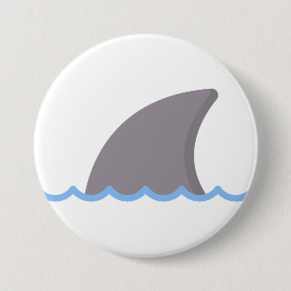 shark 7.5 cm round badge