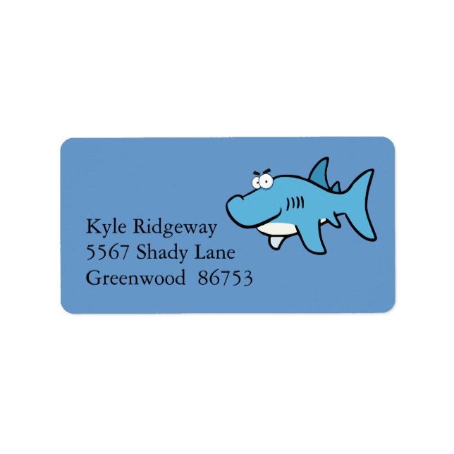 Shark Address Label (Front)