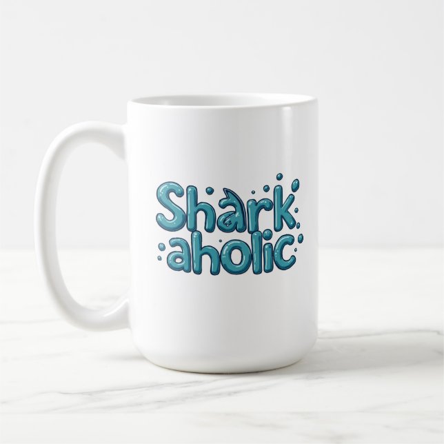 Shark Aholic Coffee Mug (Left)