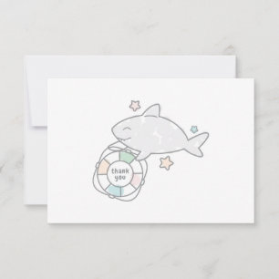 Shark Ahoy Thank You Card
