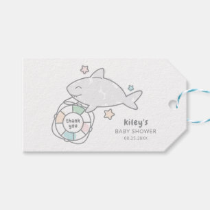 Shark Ahoy Thank You Gift Tags