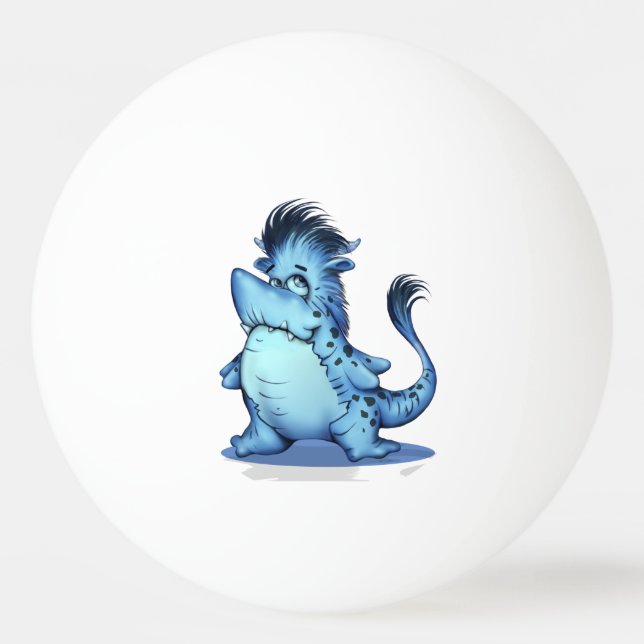 SHARK ALIEN CARTOON BALL OF PING PONG 3 stars (Front)