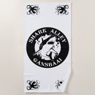 Shark Alley - Gansbaai   Shark Scuba Diving Beach Towel
