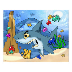 Shark Among the Fish Photo Print
