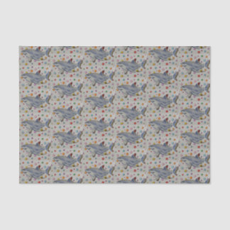 Shark and Polka Dots Tissue Paper