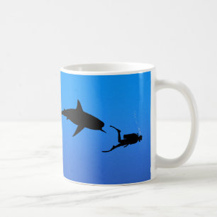 Shark and SCUBA Coffee Mug