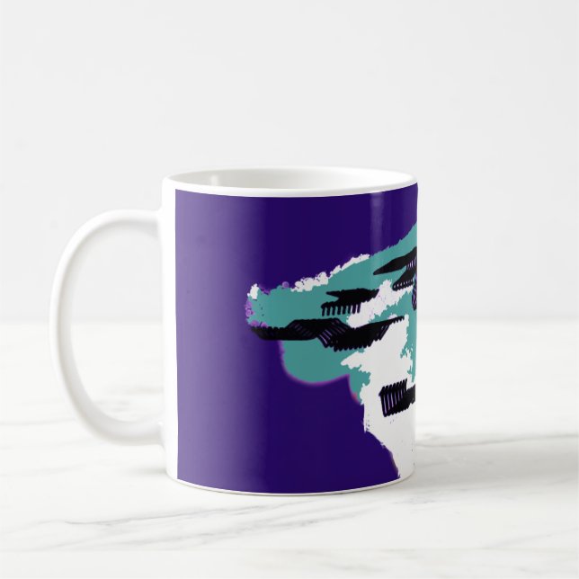 Shark art  coffee mug (Left)