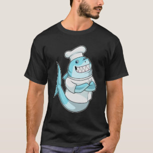 Shark as Chef with Cooking apron T-Shirt