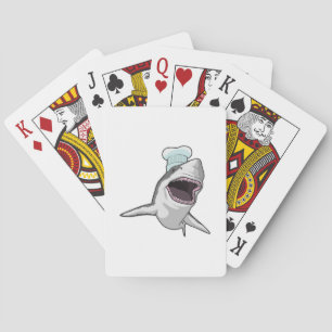 Shark as Cook with Chef hat Playing Cards