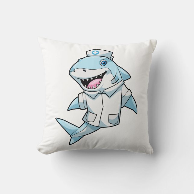 Shark as Nurse with Coat Cushion (Front)