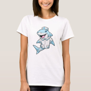 Shark as Nurse with Coat T-Shirt