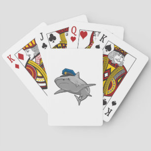 Shark as Police officer Police Playing Cards
