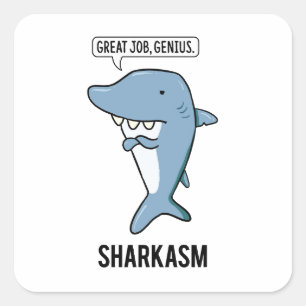 Shark-asm Sarcastic Shark Pun Sticker