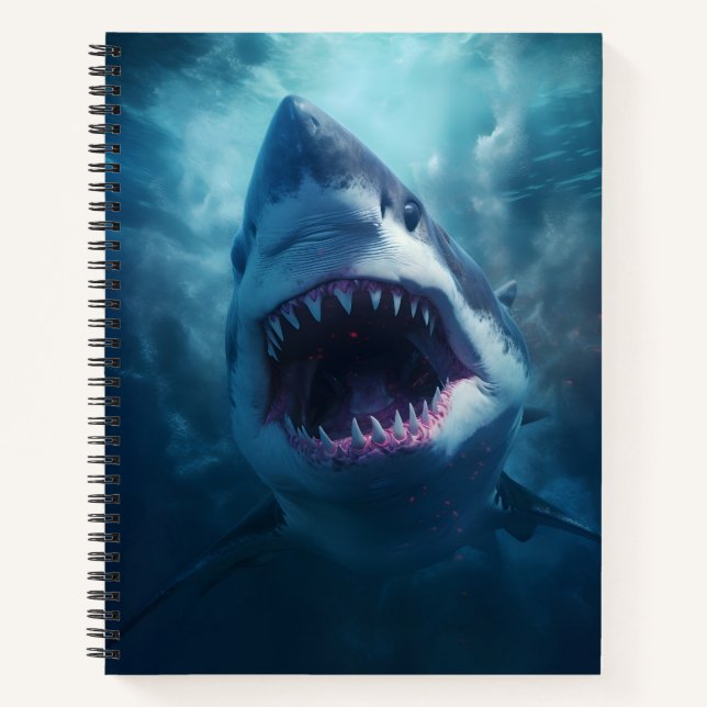  Shark Atacck Awesome Ocean Sea Animal  Notebook (Front)