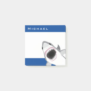 Shark Attack Add Your Name Funny Post-it Notes