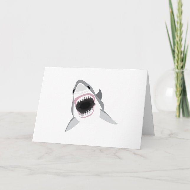 Shark Attack - Bite of the Great White Shark Card (Front)