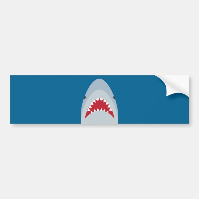 Shark Attack Bumper Sticker (Front)
