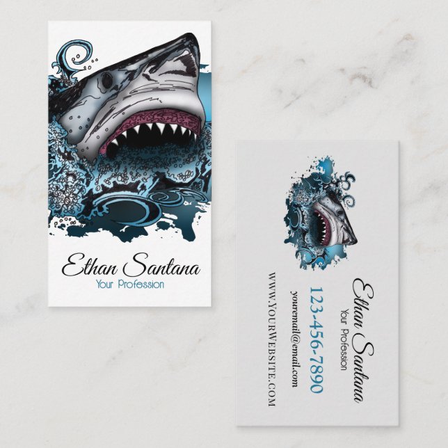 Shark Attack Business Card (Front/Back)