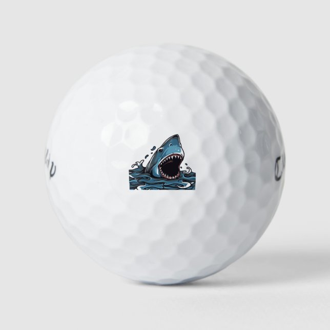Shark attack golf balls (Front)