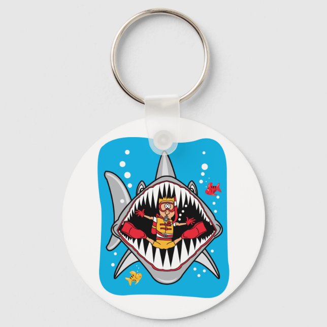 Shark Attack! Key Ring (Front)