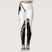 SHARK ATTACK LEGGINGS - GREAT WHITE SHARK DESIGN