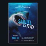 Shark Attack | Ocean Invitation Boys Birthday<br><div class="desc">Your shark loving kiddo will love these terrifyingly terrific birthday party invitations. Set the tone for a Fin-tastic party with these realistic yet fun invites. Need help with customisation? Email us at hello@christiekelly.com for free assistance!</div>