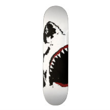 SHARK ATTACK SKATEBOARD - GREAT WHITE SHARK DESIGN
