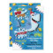Shark Baby Birthday Party invitation