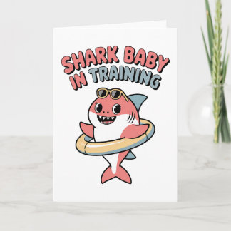 Shark Baby in Training | Kids Card