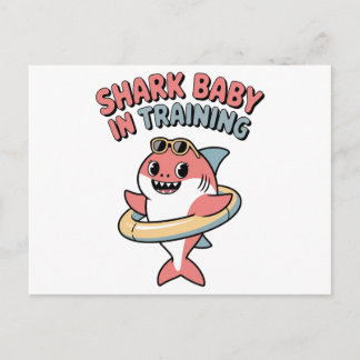 Shark Baby in Training | Kids Holiday Postcard