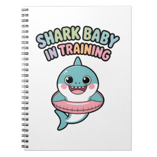Shark Baby in Training Kids Notebook