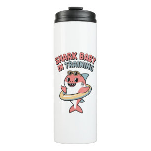 Shark Baby in Training Kids Thermal Tumbler