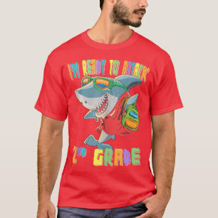 Shark Back To SchoolIm Ready to Attack 2nd Grade S T-Shirt